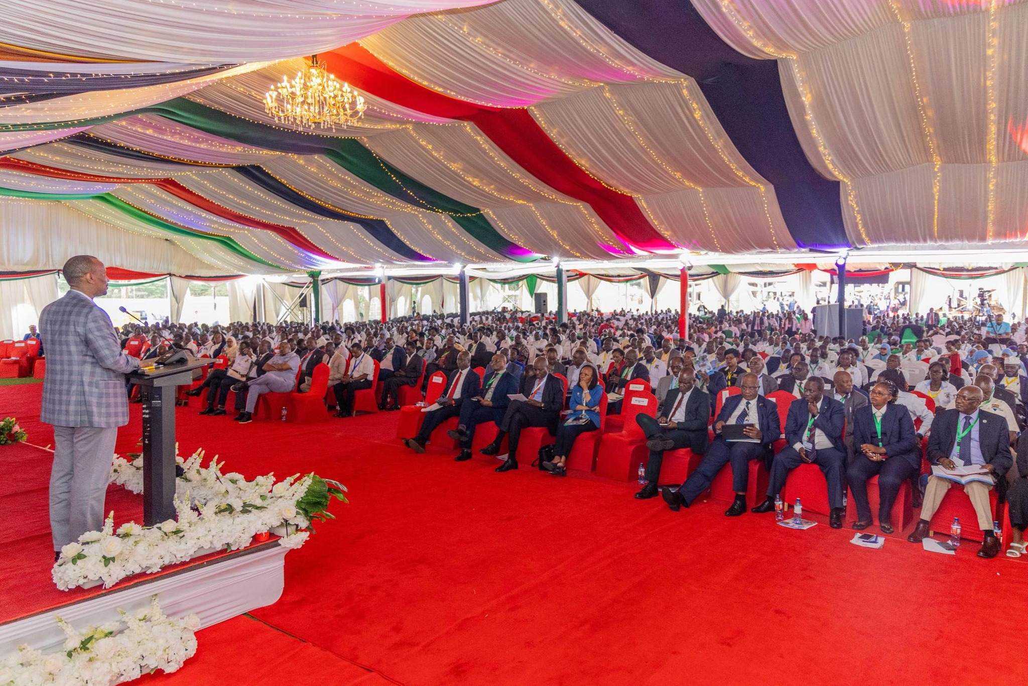 PS Ahmed delivers remarks during the National Education Conference in Naivasha.