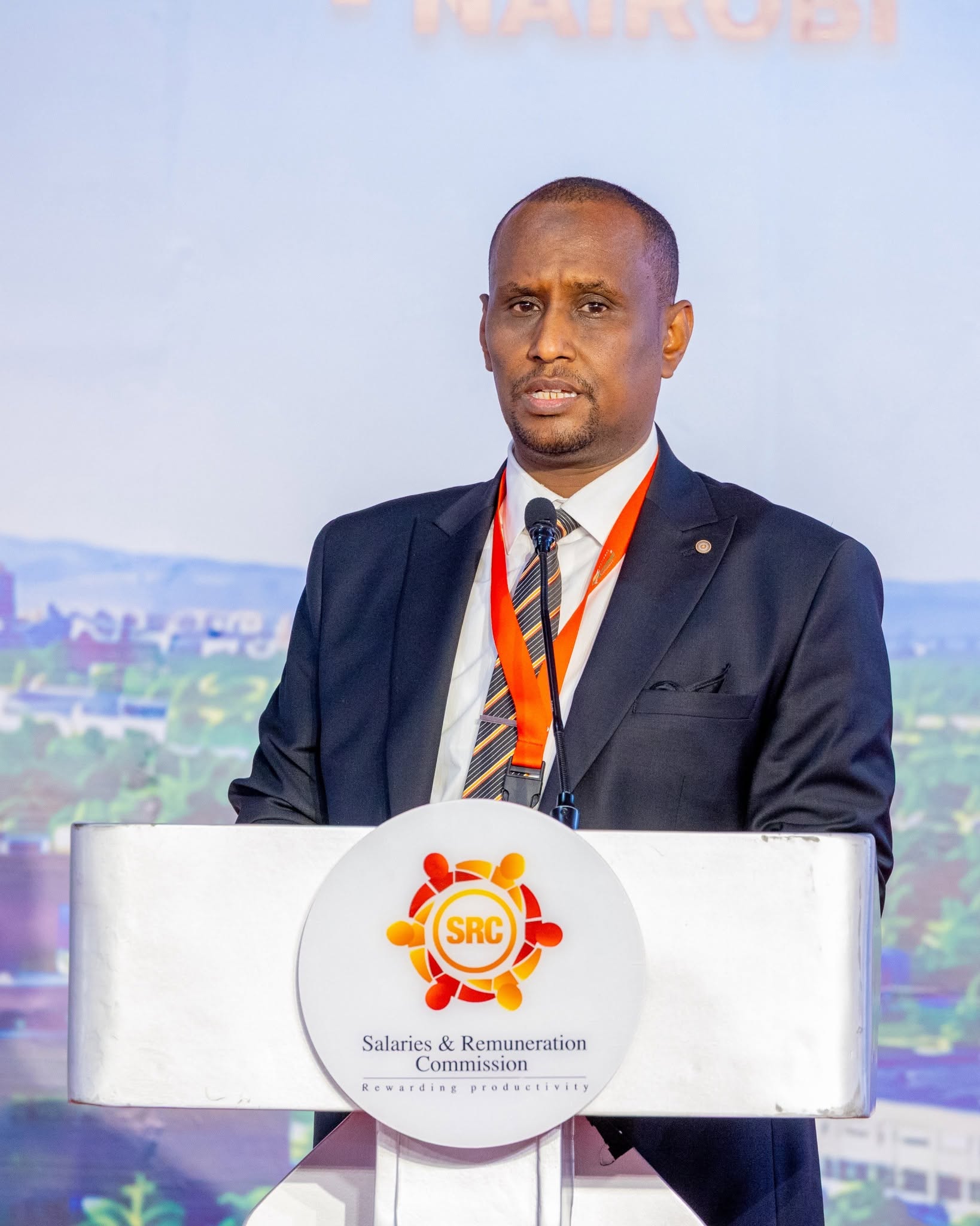PS Ahmed making his remarks during National Productivity and Performance Conference at KSG, Nairobi