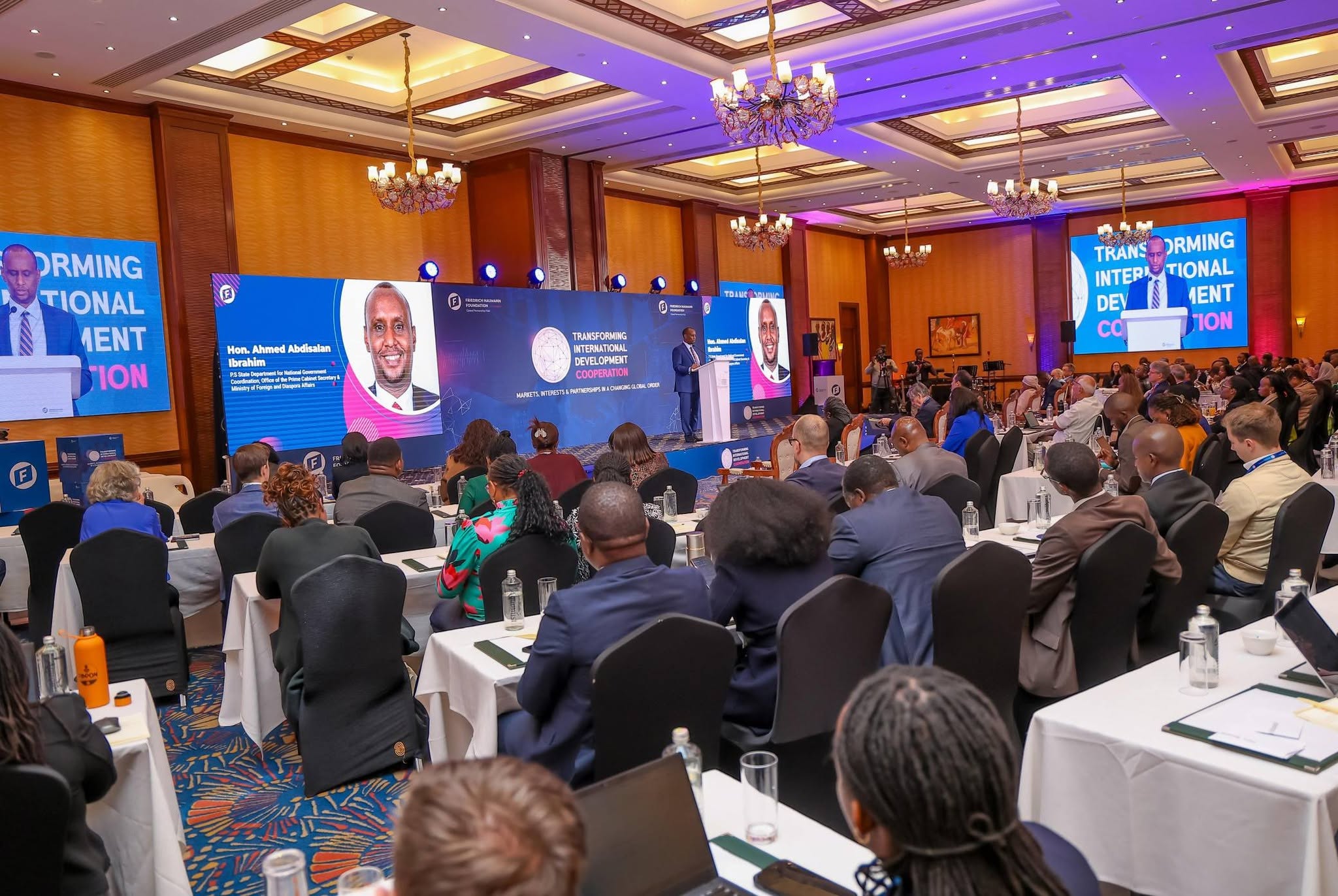 PS Ahmed delivering his keynote address during the inauguration of the International Development Cooperation Conference