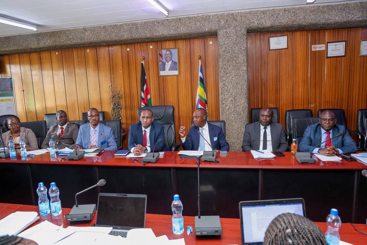 PS engages officers during the Ministerial Performance Contract target vetting exercise at one of the Ministries in Nairobi