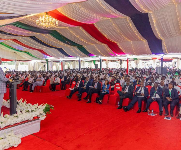 PS Ahmed delivers remarks during the National Education Conference in Naivasha.