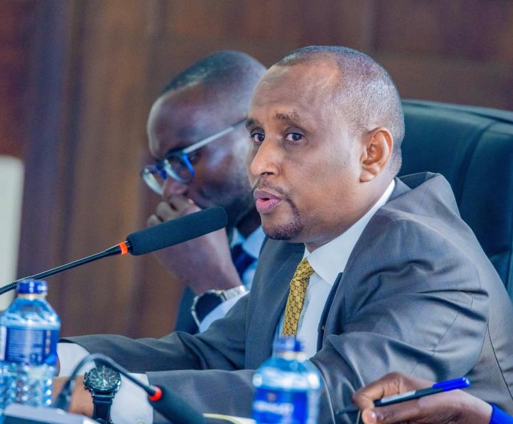 PS. Ahmed  addressing the 3rd Joint Steering Committee meeting at the Kenya Railways Headquarters, Nairobi.