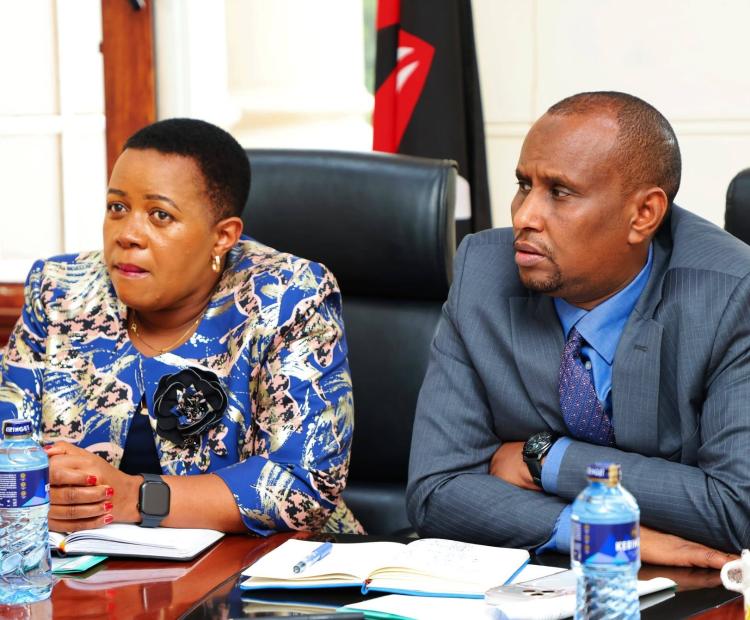 PSs Hon. Ahmed Ibrahim and Dr. Aurelia Rono co-chair a multi-agency meeting on the proposed Public Service Performance Management Bill, 2026.